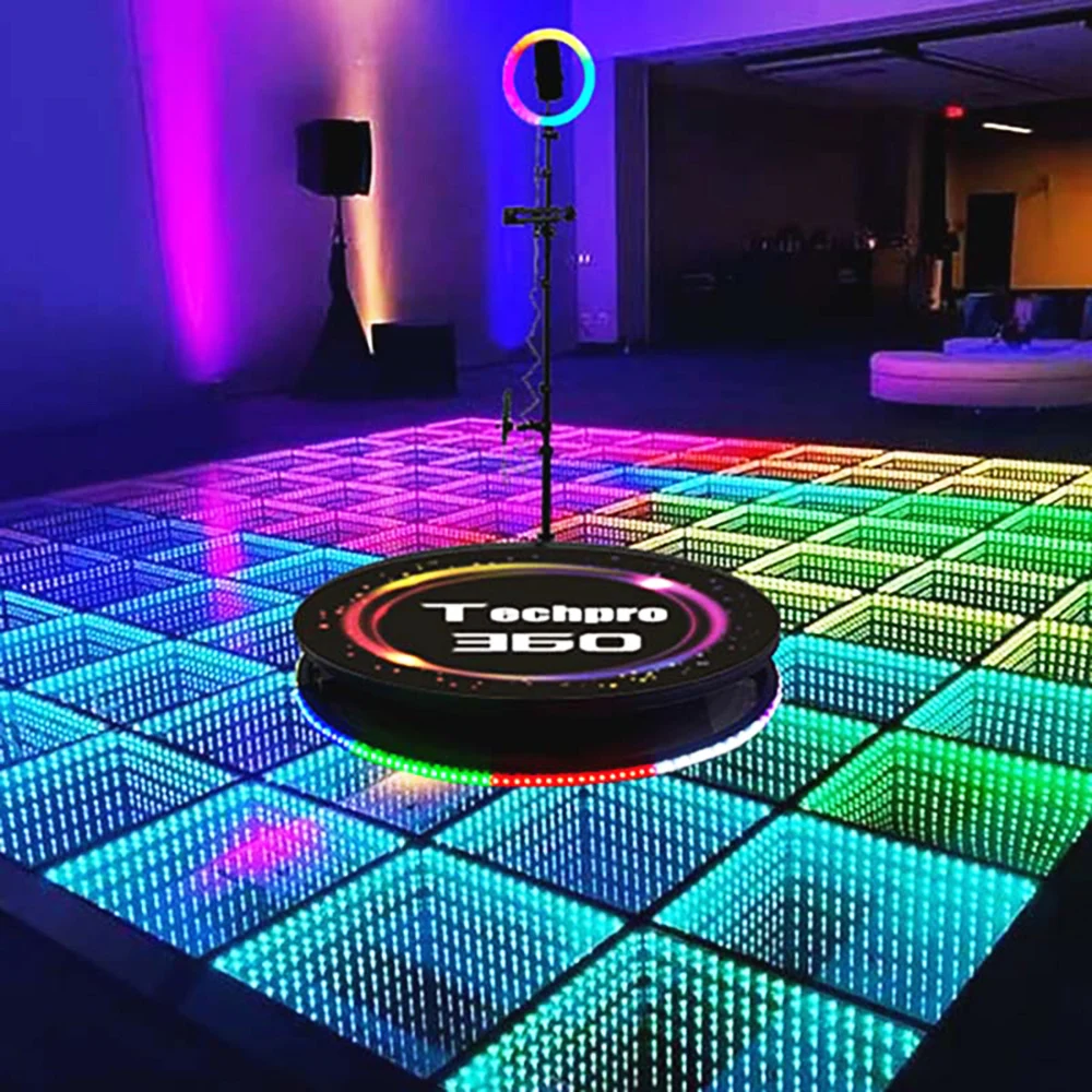 2026 Wedding Party LED Video Dance Floor with LED Fill Light, Luminous Solar Panel LED Dance Floor for Event