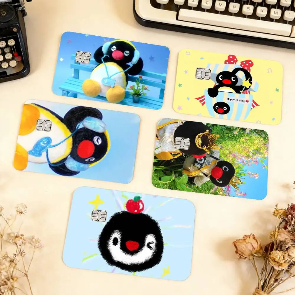 

Cute P-Pingu Waterproof Film Skin Cover Credit Card Stickers Debit Front Bank Bus Pass