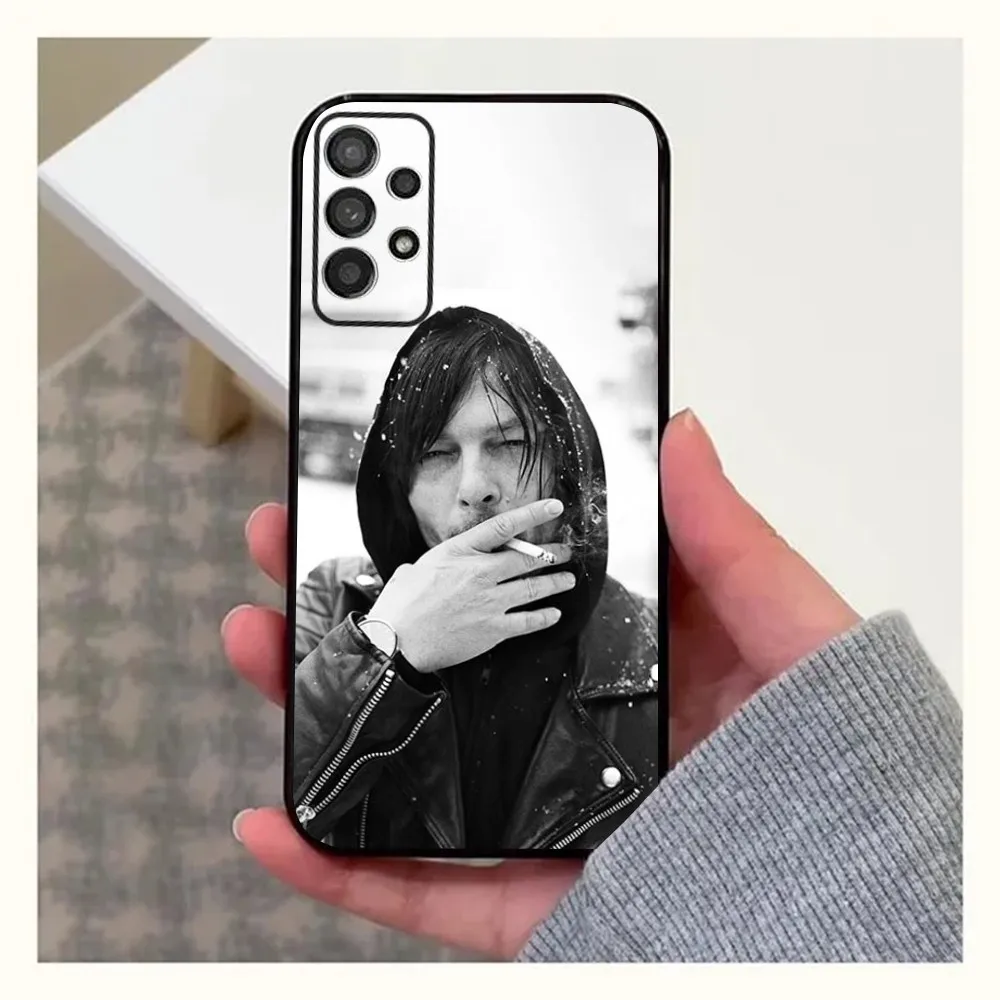 D-Daryl Dixon Wings Zombie Phone Case For Samsung Galaxy A13,A21s,A22,A31,A32,A52,A53,A71,A80,A91 Soft Black Cover