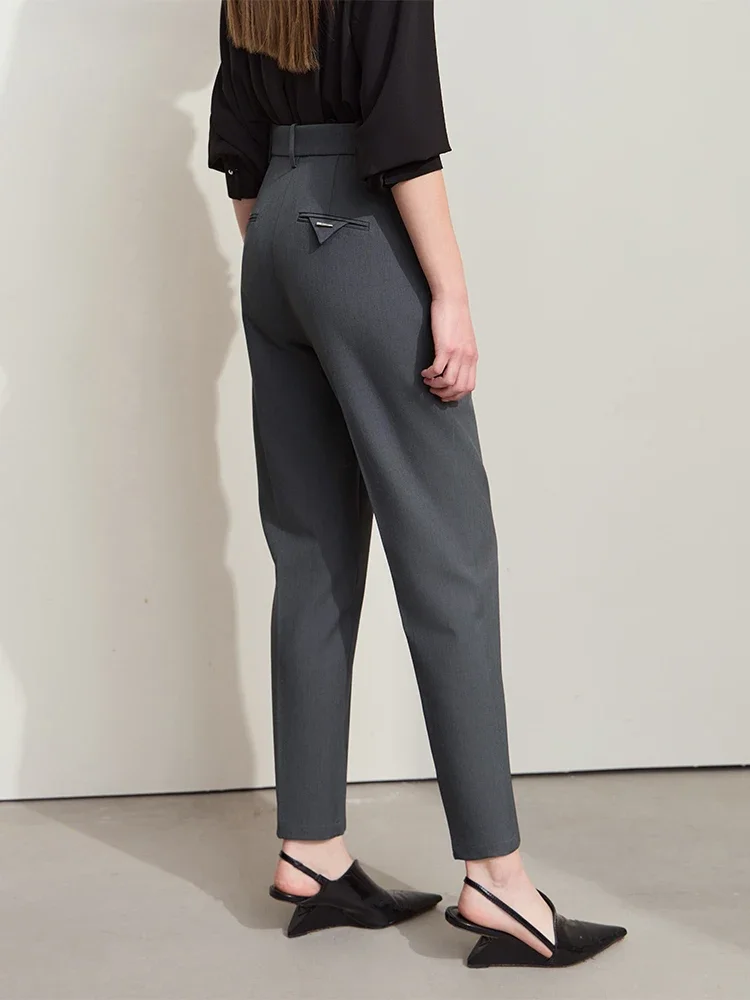 Amii High Quality Casual Long Pants For Women Autumn 2025 Commuter Versatile No Ironing And Wrinkle Resistance Trousers 12511045