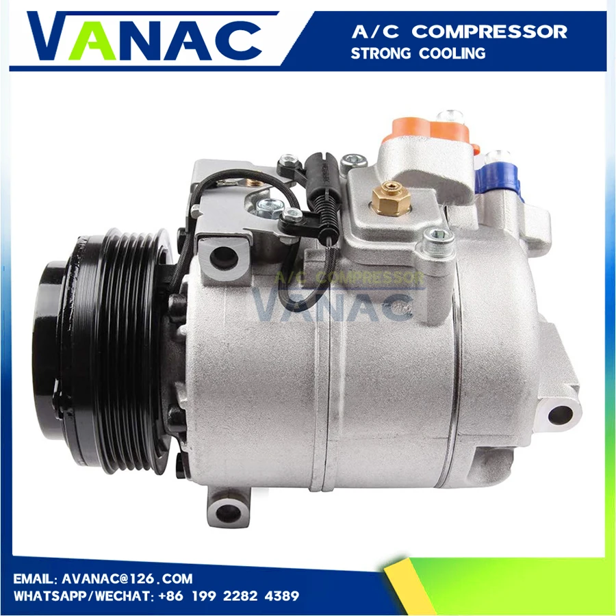 AC Compressor for BMW E38 E52 E39 540i 740i 740il Z8 Air Conditioner 64526910460 64526911342 447170-8729 447160-0342 4471708729