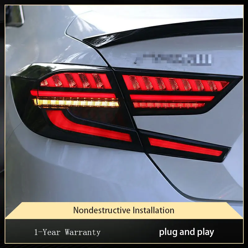 Taillights For Honda Accord G10 2018-2023 Car Light Full LED Cool Lighting DRL Rear Fashion Assembly Turn Signal Accessories