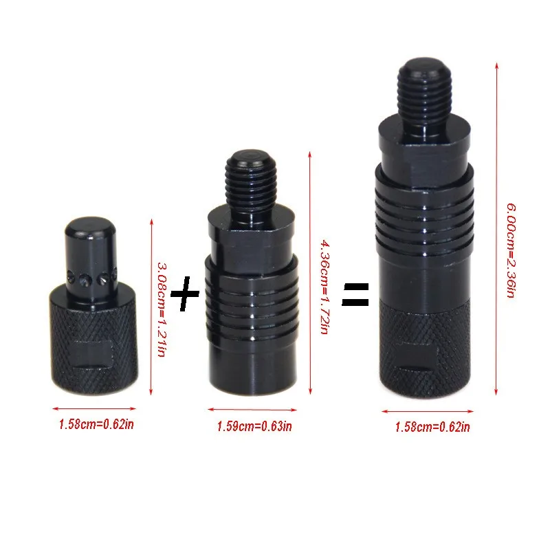 JSFUN 2/3/4 Carp Fishing Bite Alarm Adapter M3/8 Thread Quick Release Connector for Bank Stick Buzz Bar Aluminum Fishing Tackle