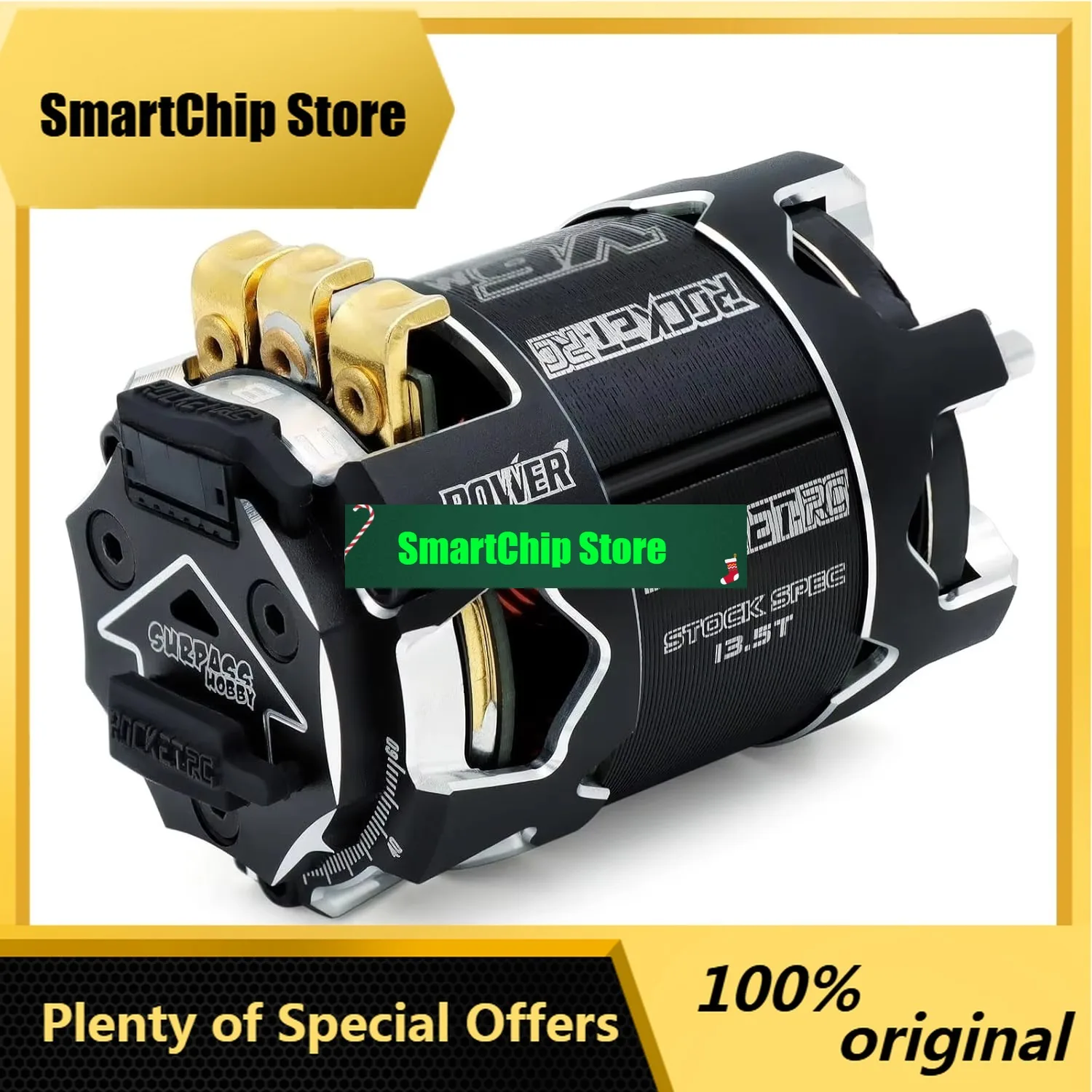 SmCpSurpass Hobby Rocket 540 V6M 13 .5T 17.5T 21.5T Sensored Brushless Motor For 1/10 Scale RC Racing Car
