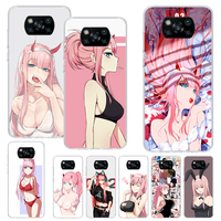 Zero Two Darling In The Franxx 02 Print Soft Case for Xiaomi Poco X3 X4 NFC X5 Pro M3 M4 M5S Phone Shell F5 F4 GT F3 F2 F1 Patte