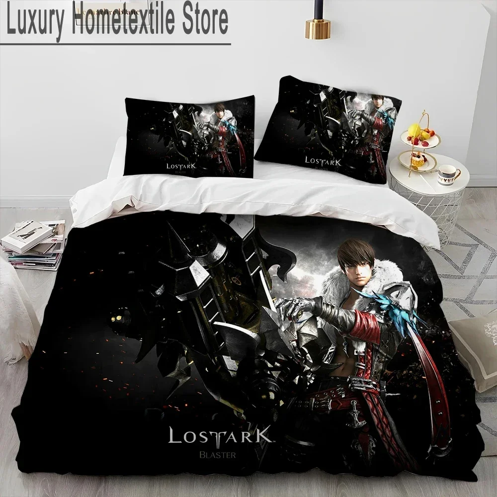 3D Lost ARK Game Gamer Cartoon Comforter Bedding Set,Duvet Cover Bed Set Quilt Cover Pillowcase,king Queen Size Bedding Set Gift