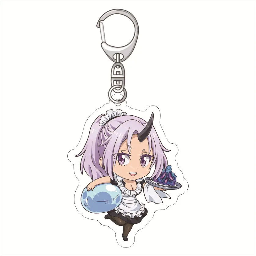 Anime That Time I Got Reincarnated as a Slime Acrylic Keychain Double Side Pendant Keyring imuru Tempest, Shizue Izawa, Shion