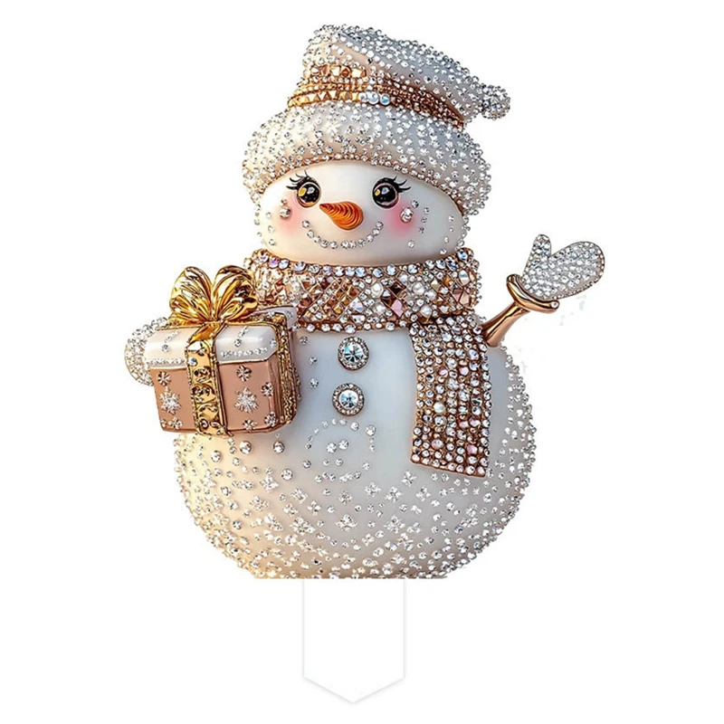 Fairy Tale World Beautiful Snowmans Garden Indoor And Outdoor Acrylic Decoration Waterproof Wear-Resistant Pendant