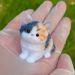 El yapımı Silikon Sevimli Kedi Yavrusu Süper Yumuşak Taba Squishy mochi stres giderici squishy fidget oyuncak Mini kedi süsleme