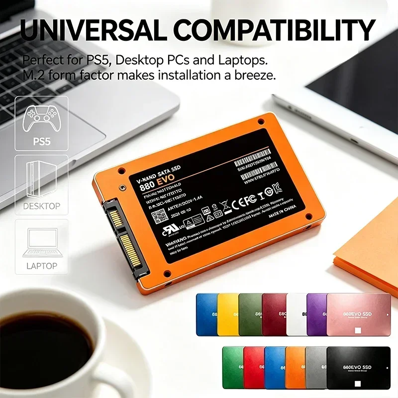 2026 High Performance SSD Hard Drive 2TB 1TB SATA III 2.5