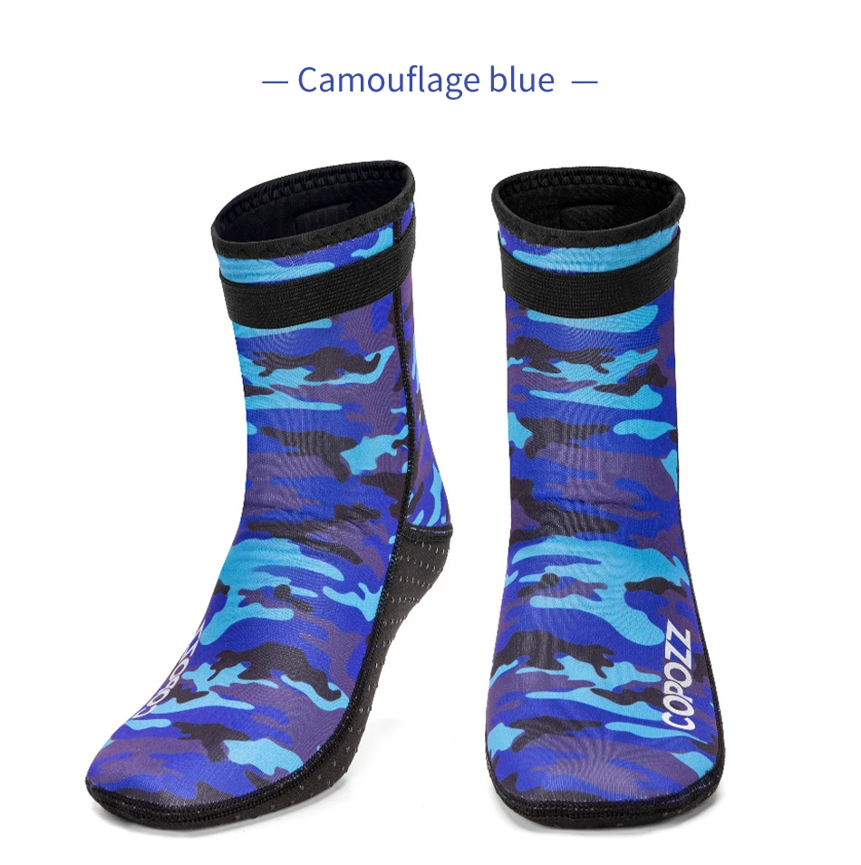 Copozz 3mm Neopren Strand-Schwimm-Tauchsocken Wassersport Rutschfeste Schuhe Schwimm- und Tauchsocken Strandstiefel – Detail 11