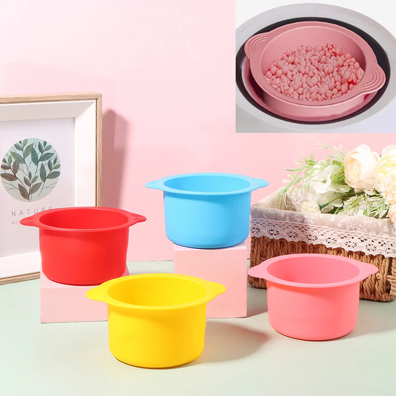 

Wax Pot Bowl Warmer Silicone Hair Heater Melting Waxing Bead Inner Liner Removal Container Stick Non Warming Heating Removable