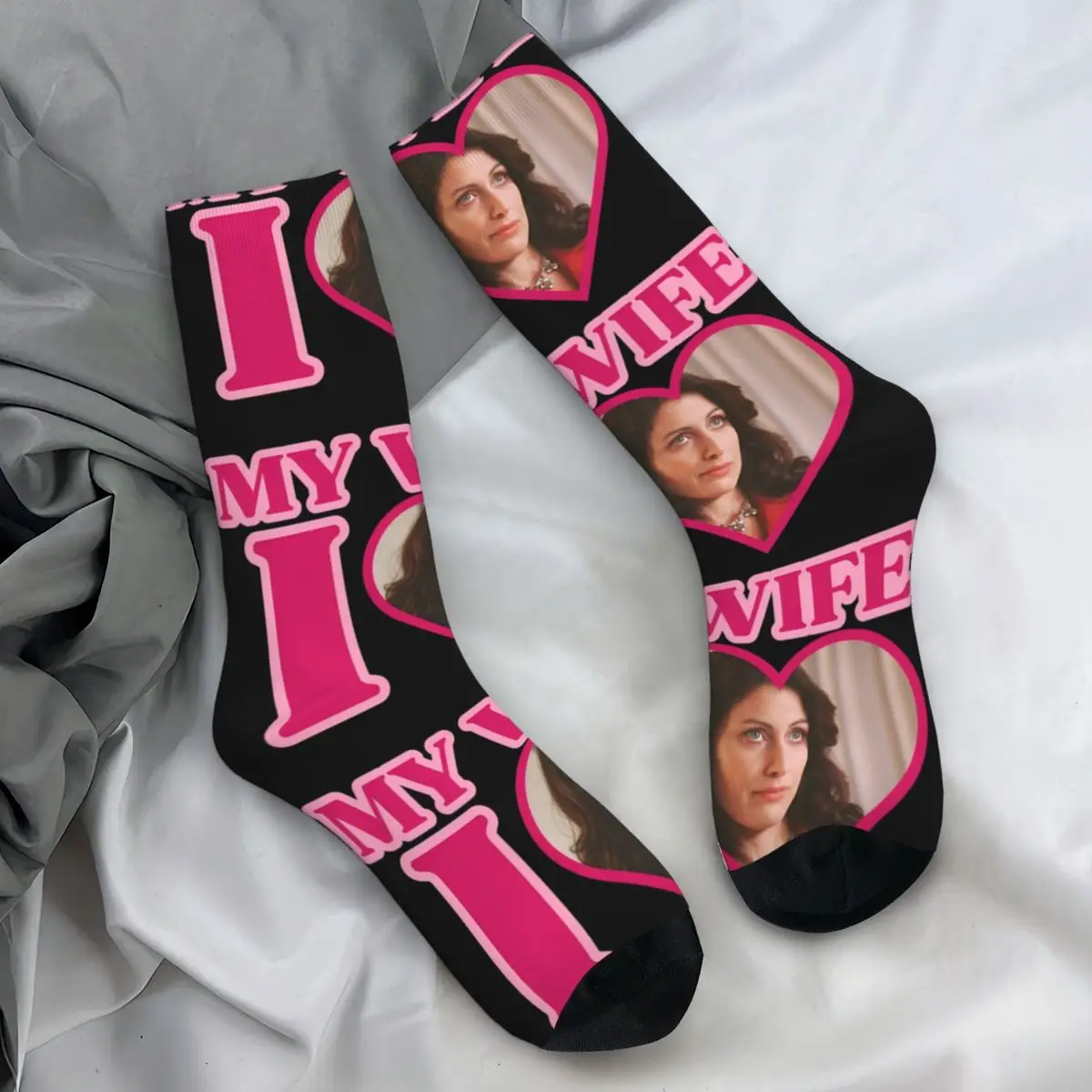 

Чулки I Love Lisa Cuddy House MD, мужские носки, мягкие модные носки, зимние противоскользящие дизайнерские носки для бега, подарок