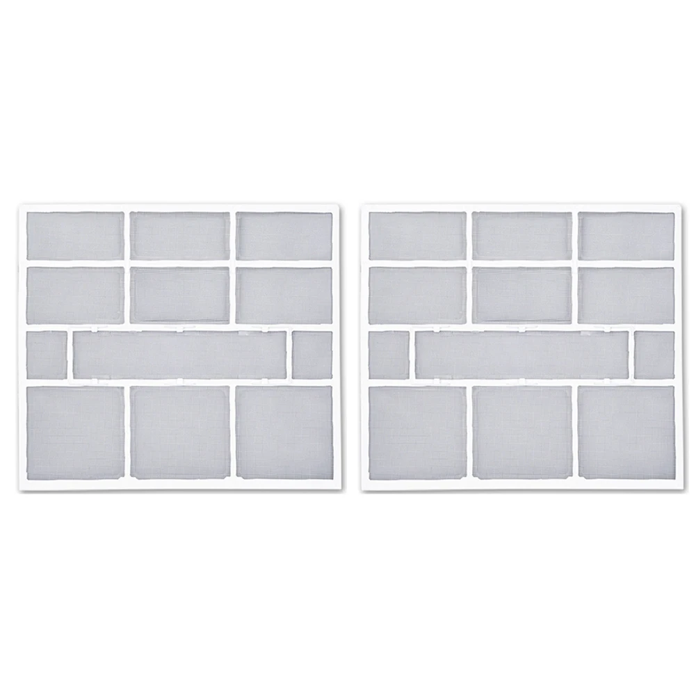 Air Conditioning Filter Screen Accessories 2pcs for Indoor Unit Installation to Support Cleaner Airflow Performance
