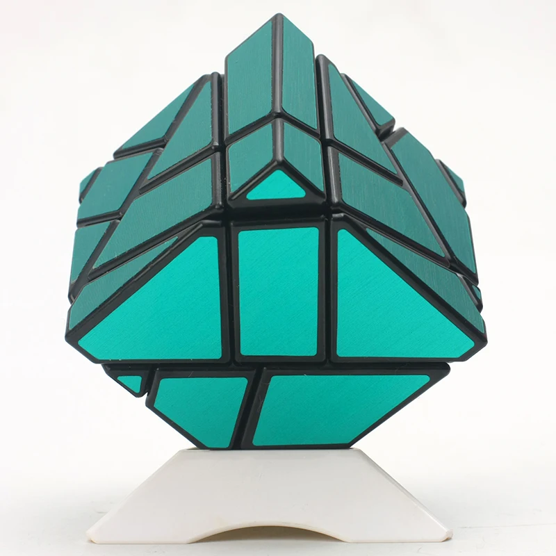 Ninja 3x3 Ghost Cube met zilveren stickers Ninja Ghost Cube Shape Speed Magic Cube Puzzle Speelgoed Kid Gift Cubo Magico Puzzel