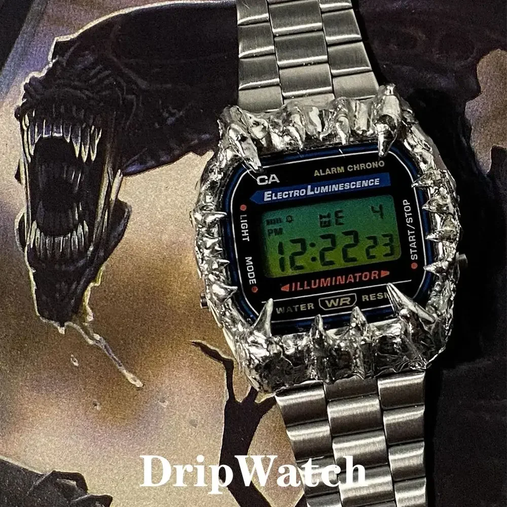 Alien Dragon Claw orologio elettronico personalizzato Trendy Men Hip Hop Street Rap Advanced Watch Waterproof Limited Edition