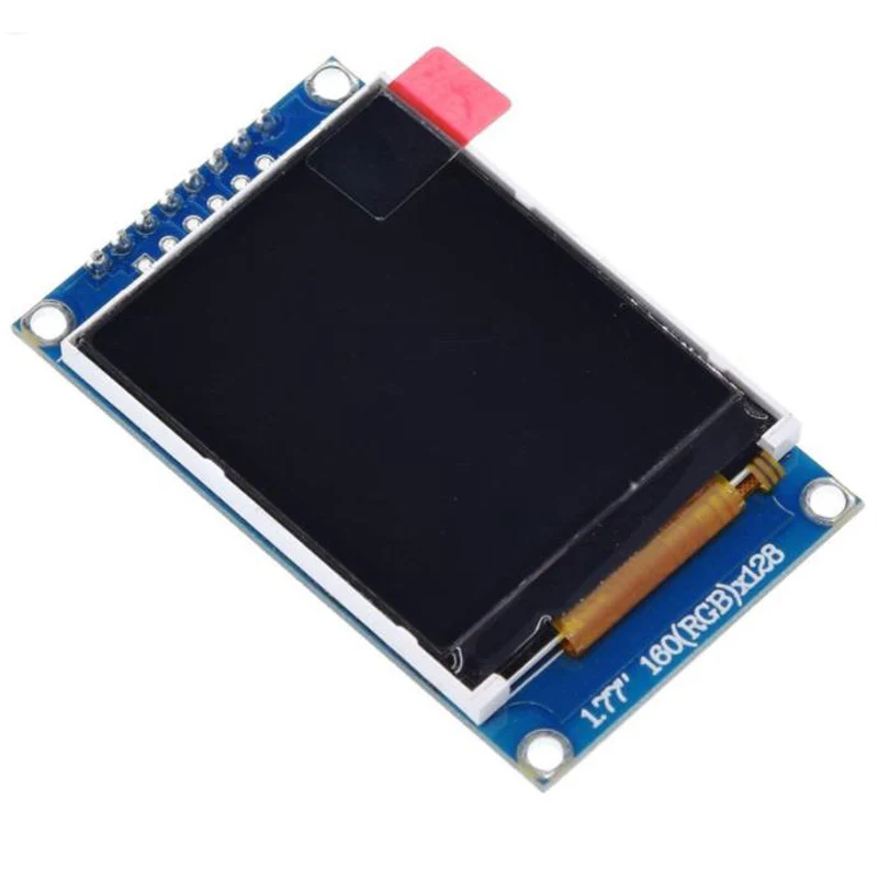 1 pces 1.77 polegada tft lcd tela 128*160 1.77 tftspi tft módulo de porta serial módulo de tela colorida