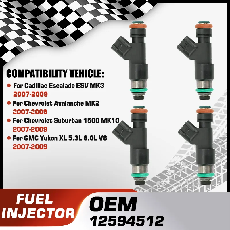 

Car Engine Fuel Injector Nozzle For Cadillac Escalade ESV MK3 Chevrolet Avalanche MK2 Chevrolet Suburban 1500 MK10 GMC Yukon XL