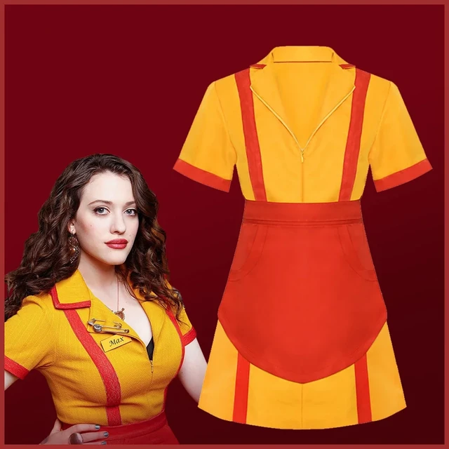 Movie 2 Broke Girls Max Black Caroline Channing Cosplay Costume Maid Dresses Apron Suit Home Dress Halloween Carnival Party AliExpress
