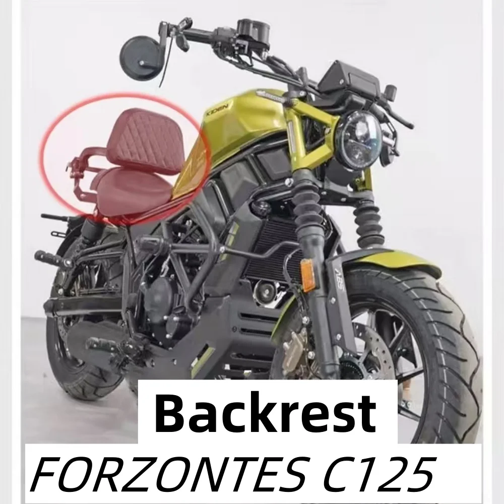

Fit ZONTES C125 Motorcycle Driver Passenger Seat Backrest Cushion Multi-Purpose Folding Luggage Rack bumper For ZT 125C C 125