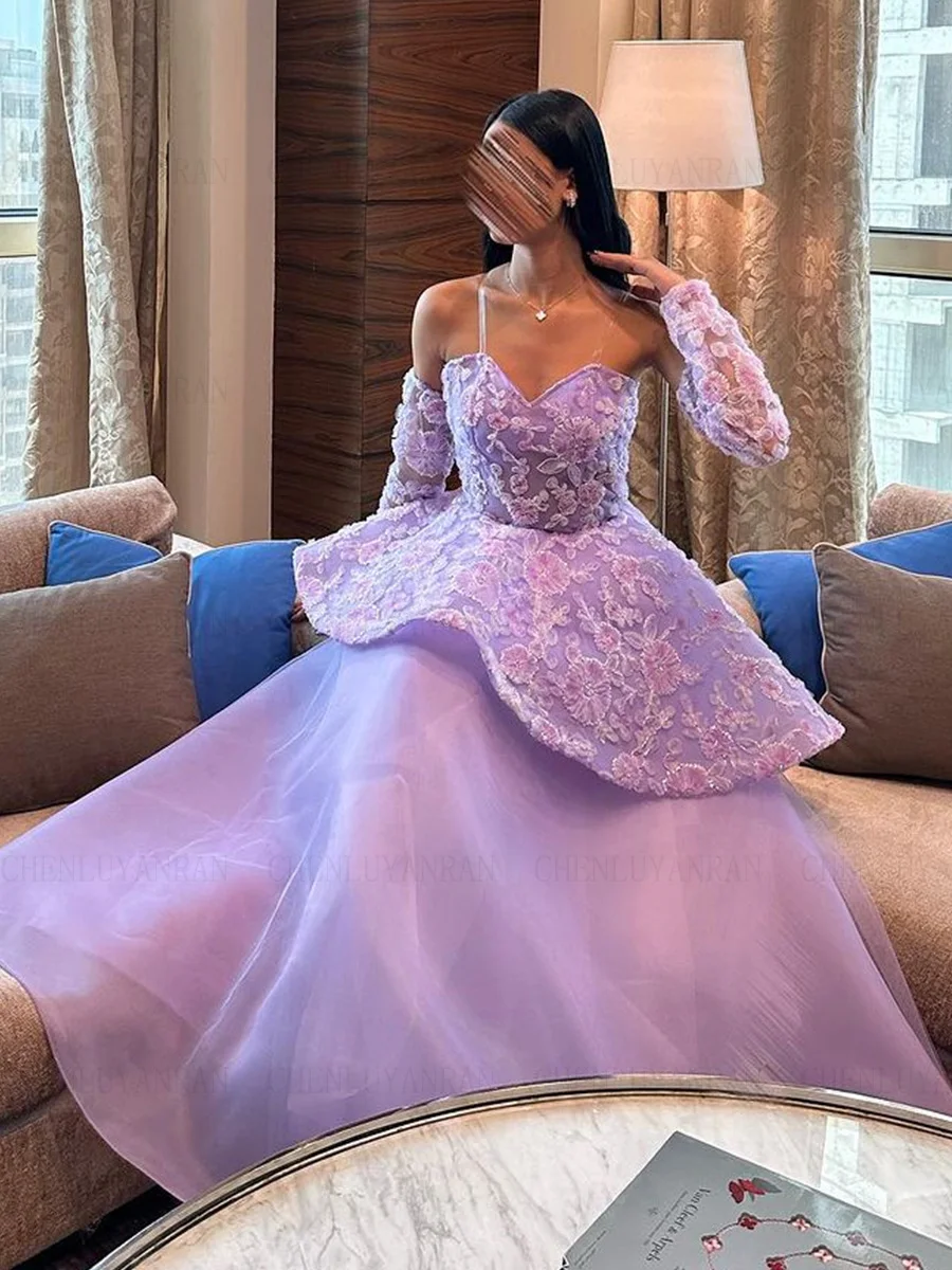 Lavender Sequin Lace Formal Occasion Dresses 2023 Sweetheart Tiered Luxury Ball Gowns Lace Up Evening Party Gowns فساتين الحفلات