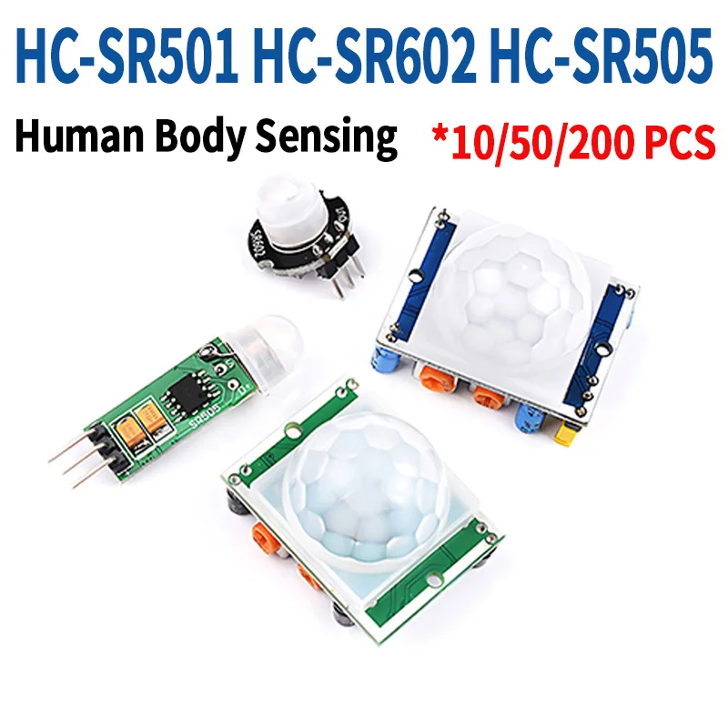 HC-SR501 HC-SR602 HC-SR505 Adjust IR Pyroelectric Infrared Motion Detector Modules, Sensor for Raspberry Pi, Human Body Sensing