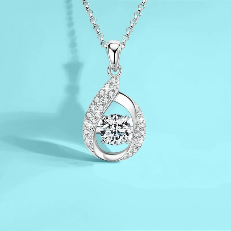 

Колье-чокер с подвеской в форме капли из муассанита цвета D, серебро S925, полностью инкрустированное бриллиантами, многослойное, для женщин, сертифицированный подарок