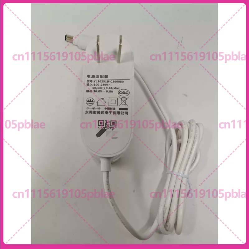 30V 0.8A Charger for Xiaomi Mijia Cordless Vacuum Cleaner 1C K10, No-load 30.8V