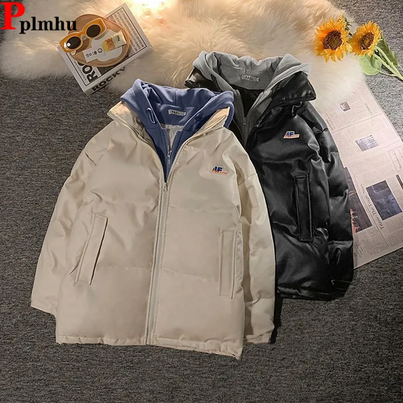 

Faux Fur Hooded Down Cotton Coats Tops Winter Snow Wear Warm Chaqueta Casual Loose Casaco Korea Fashion Women Jaqueta Abrigo