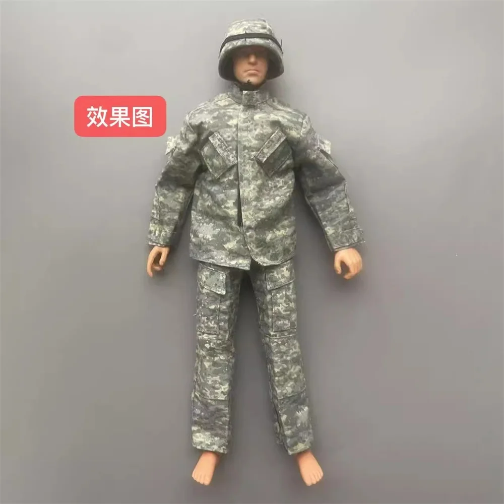Te koop 1/6e VS. Soldaat Pop Jurk Uniform Jas Broek met Helm Mini Speelgoed Model Voor 12 "DAM COO Action Figure Collectable