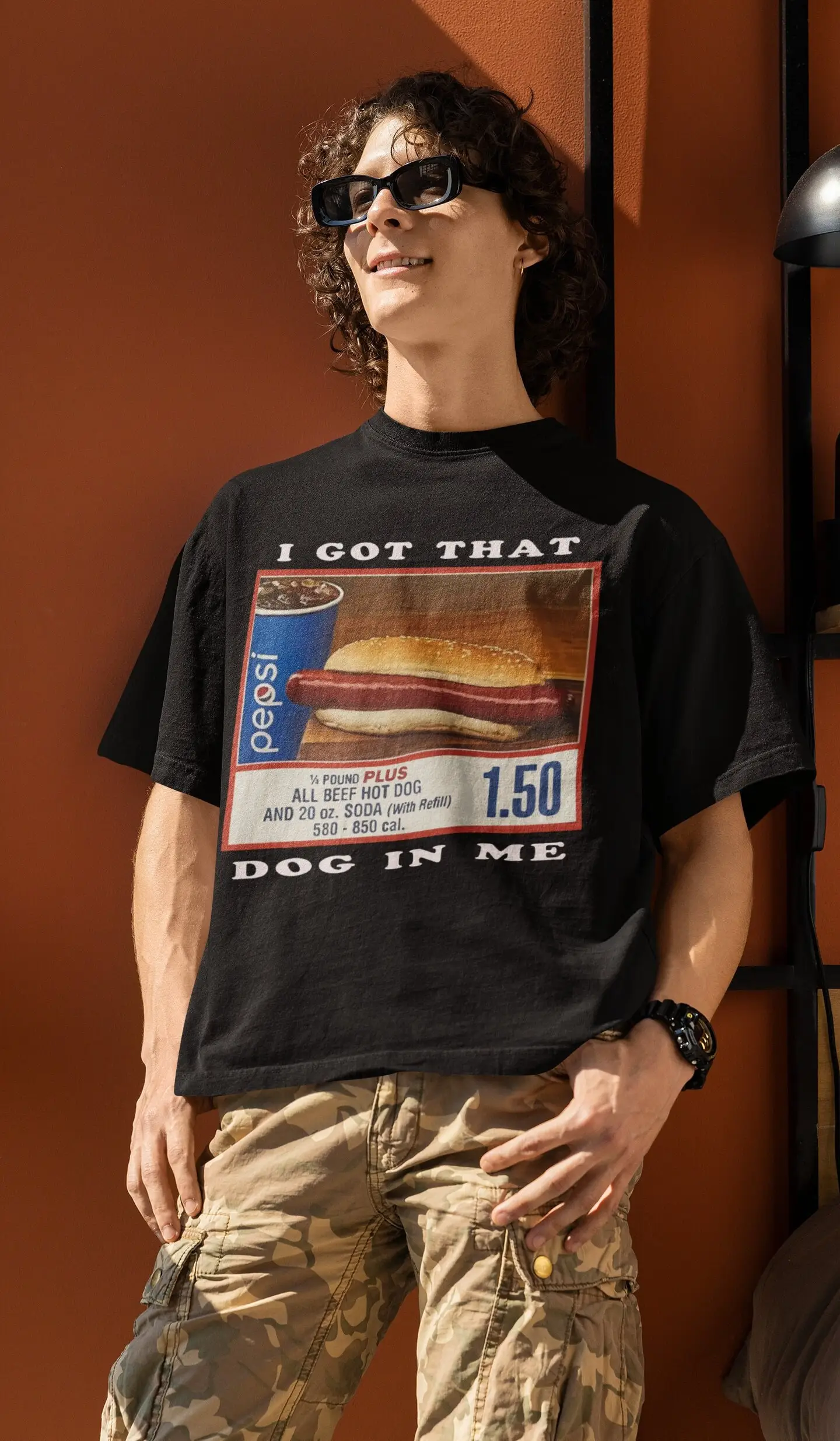 I Got That Hot Dog In Me T Shirt Funny Meme Costco Combo Quotes Holiday Birthday