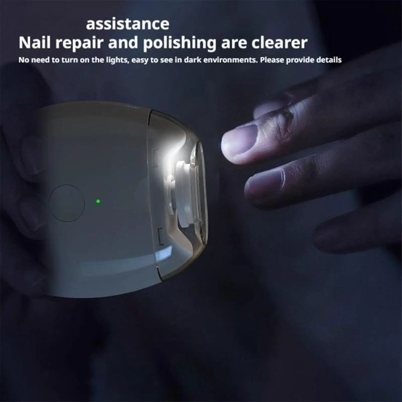 

Electric Nail Clipper 3 Speeds Manicure Tools With File and Light Automatic Nail Trimmer For Home Salon Travel Daily Maintenance