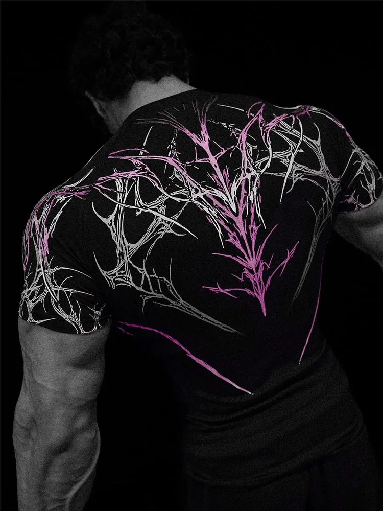 Summer GYM T-shirt Men's 2026 New Men's Gym Compression Shirt Quick Dry Muscle Training Tee High Stretch Athletic Top for Men