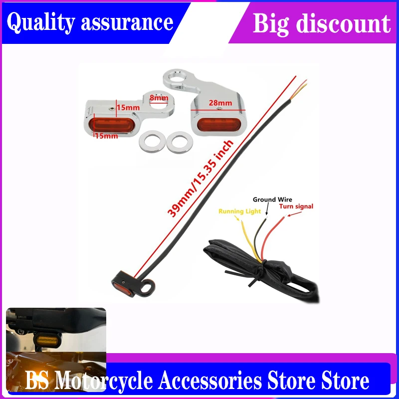 FoR Harley Sportster S 1250 RH1250S 2021 2022 2023 Motorcycle Handlebar Control LED Turn Signal Indicator Light Blinker Lamp view 2
