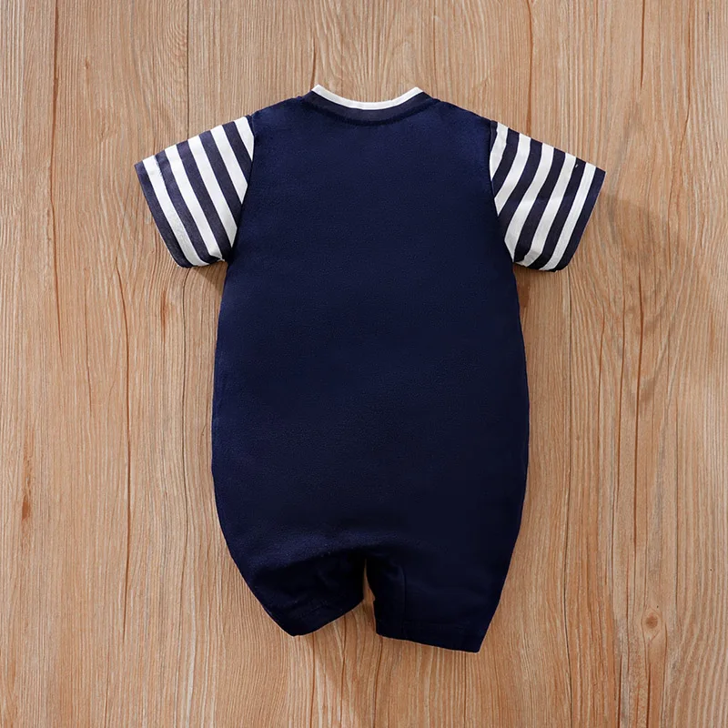 Newborn Baby Baseball Clothes 0 3 6 9 12 Months Boston short sleeve Footies Toddler Boy Clothes Kids Jumpsuit Pyjama Bebe