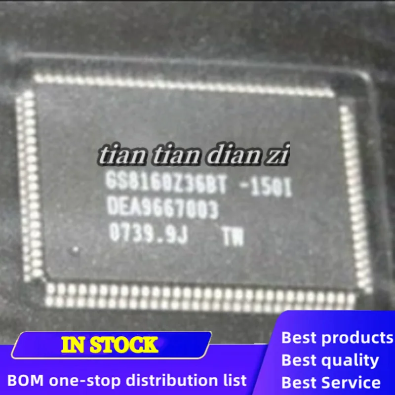 1pcs GS8160Z36BGT-200  GS8160Z36BGT TQFP100 ic chips in stock