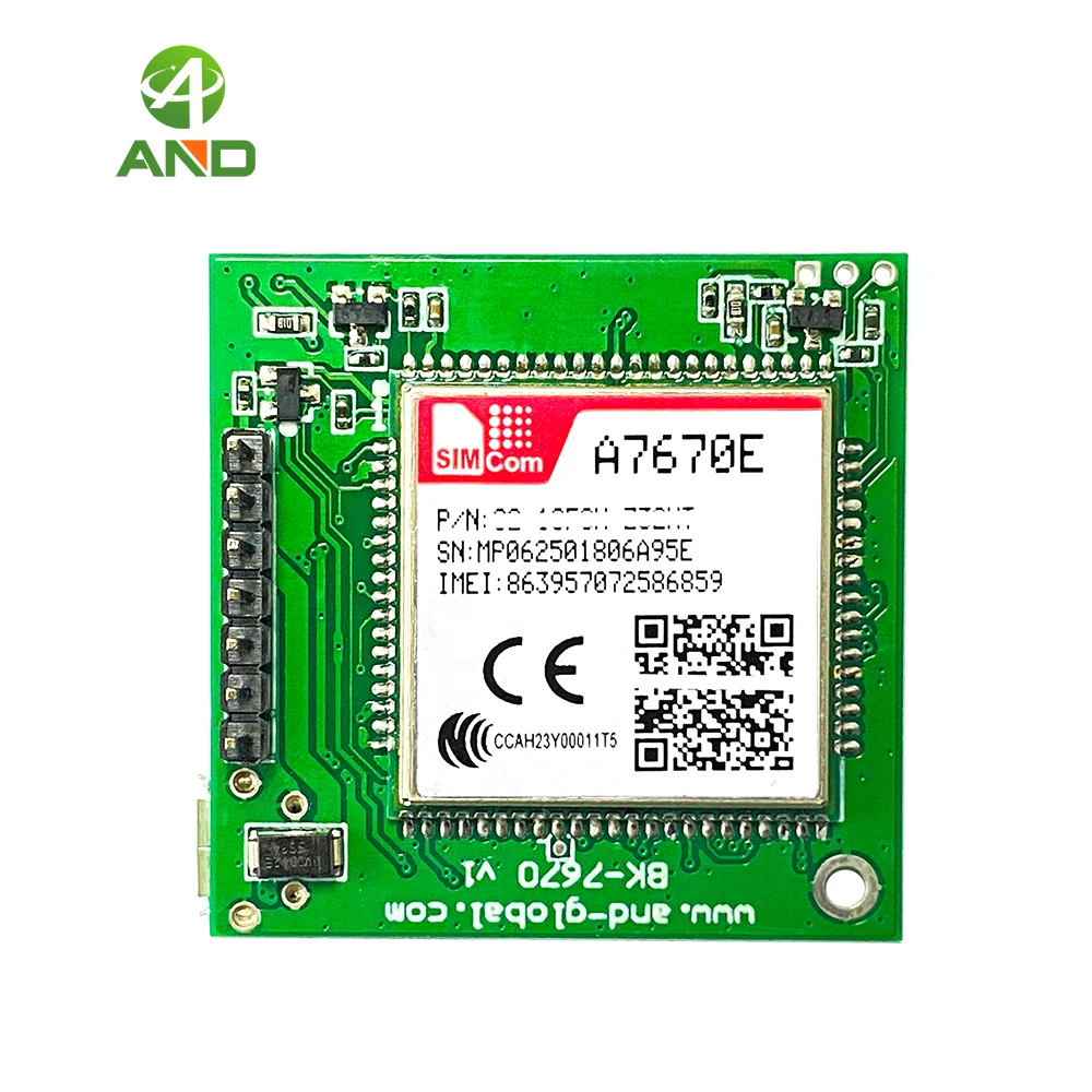 A7670E LTE Cat 1 Multi Band GSM GPRS LBS for Europe Southeast Asia West Asia Africa South Korea