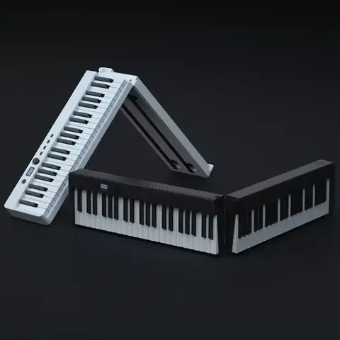 MIDIPLUS 휴대용 전자 핸드 롤 피아노 키보드, 악기 및 액세서리용 접이식 디자인, 49 키