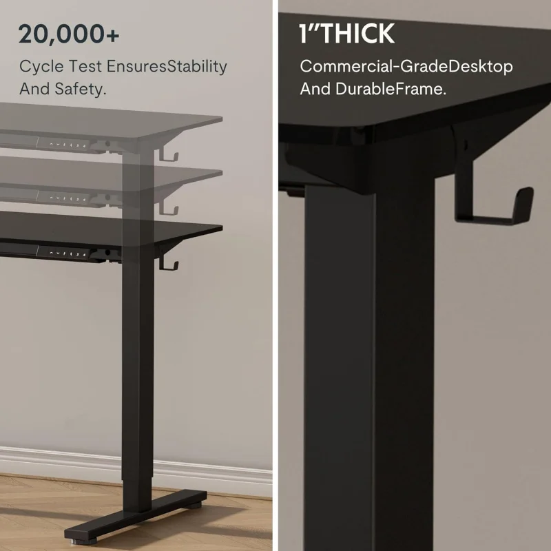 FLEXISPOT-soporte eléctrico de pie para casa y oficina, escritorio de 48X30 pulgadas, altura ajustable, pieza completa, tablero de escritorio, Fram