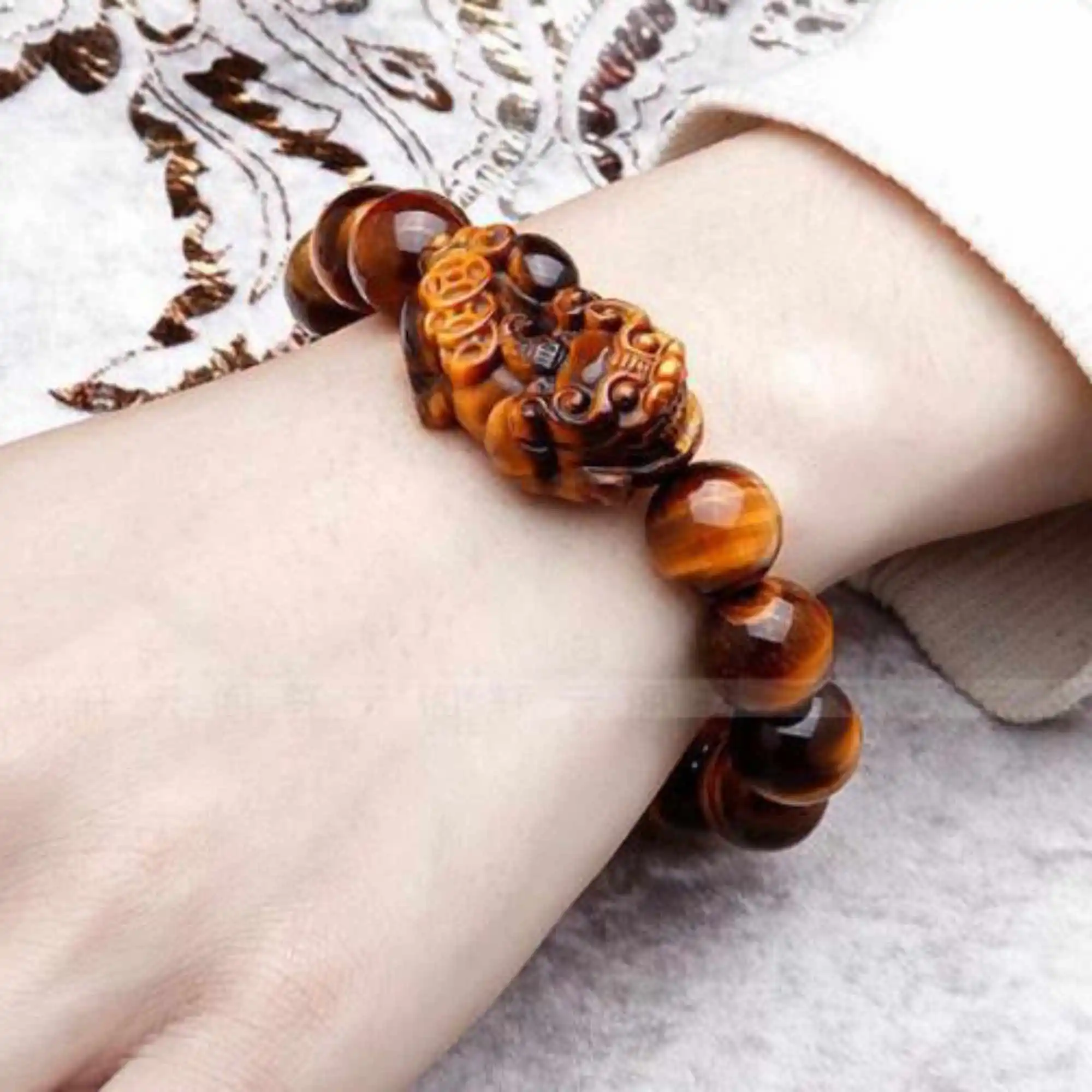 Buddhism beads hand bracelet talisman amulet smart pixiu away-evil Women Gift Party Eco-Friendly Unisex Men