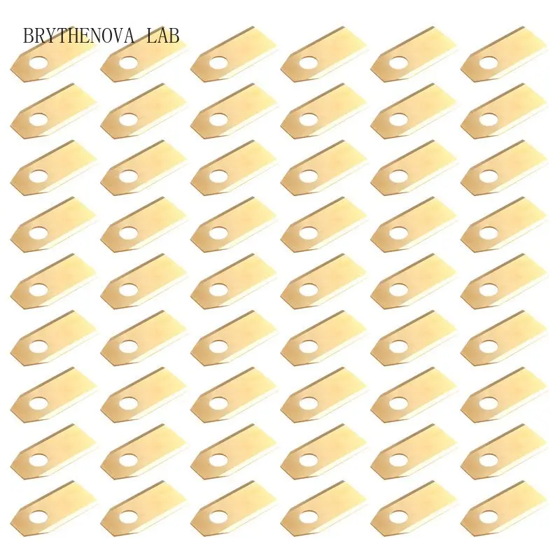54PCS A25F-Replacement Blades for ECOVACSGOAT Robotic Mower Lawn with Screws Included Gold