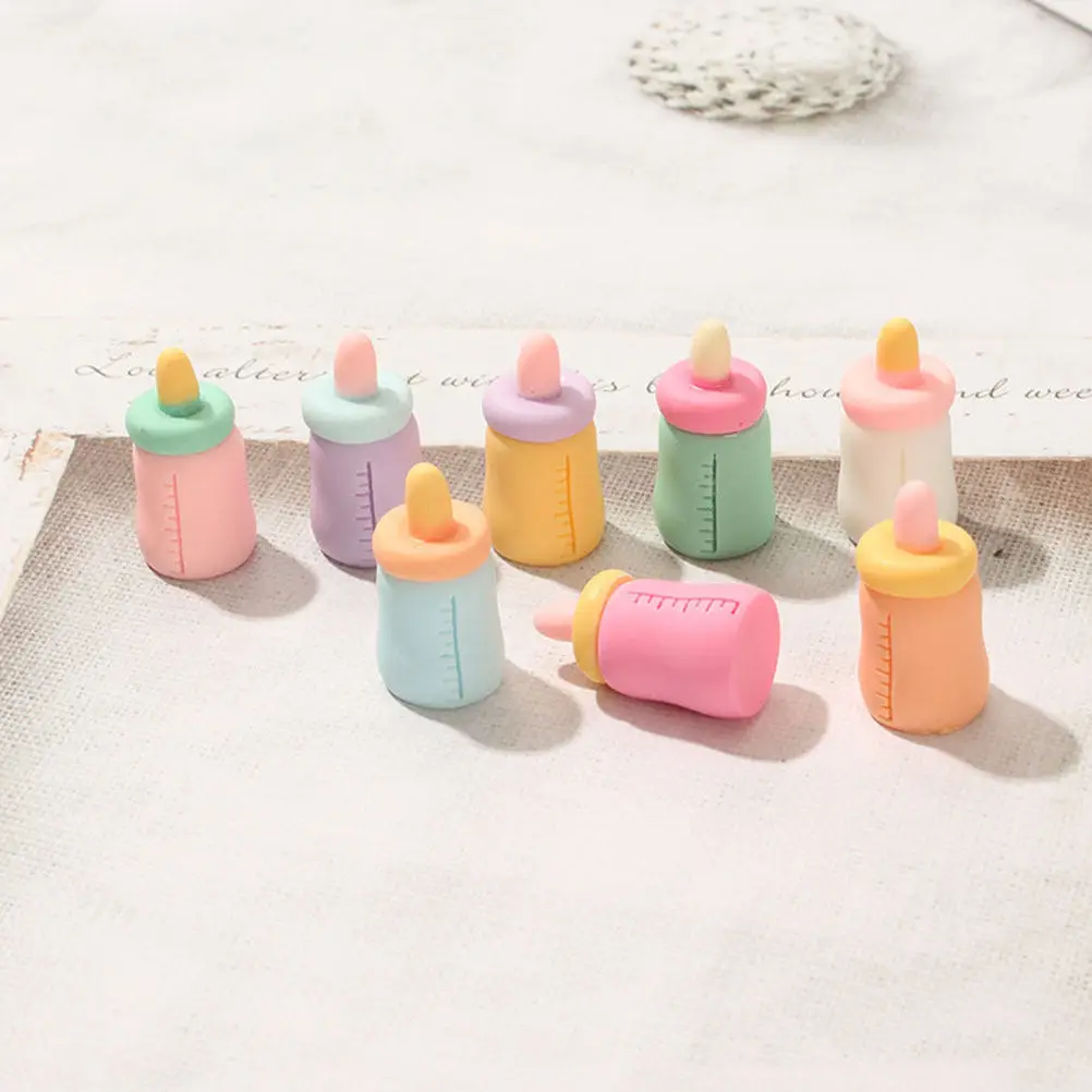 24Pcs Mini Simulation Milk Bottles Durable Practical Accessories for Long-Lasting Play Educational Kids Gift Toys