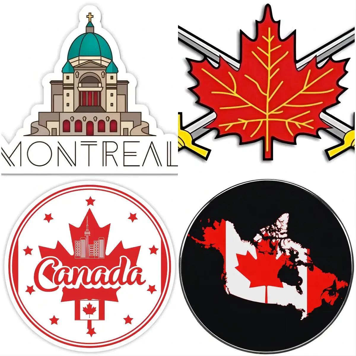 Montreal Quebec Canada Vinyl Sticker for Car Laptop I-Pad Waterproof Decal Auto Tuning Accessories Motorcycle Stickers