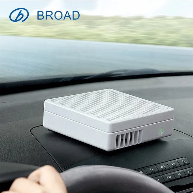 Mini Car Air Purifier with H13 HEPA Filter Filtration at 99.9% of PM2.5 Smoke Dust Mould Pollen