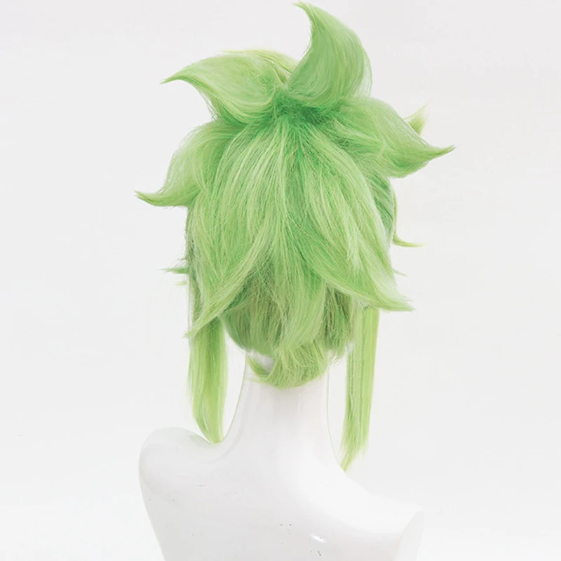 อะนิเมะเกม Genshin Kuki Shinobu วิกผมสังเคราะห์ทนความร้อนผมฮาโลวีนคอสเพลย์อะนิเมะ Crossdressing วิกผม