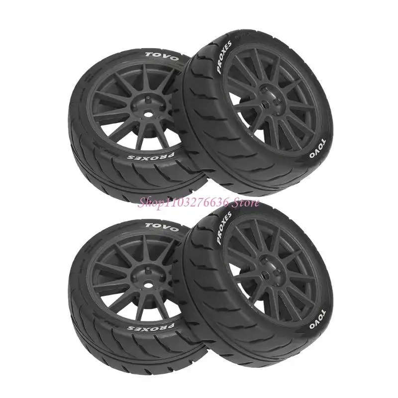 R6FD Remote Control Model Rubber Car Supplies Beadlock Wheel Mud Terrain Tires Set Wheel Tires Detachable Fine Car Parts