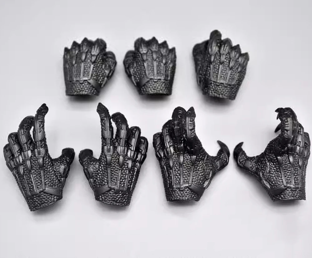 1/6 Hottoys HT Black Gloved Hand Types Paw Monster Version 2.0 8 pz/set accessori per 12 "DAM COO BD001 Action Figure Collect