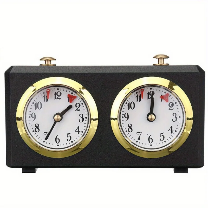 

Portable Retro Analog Chess Clock, Mechanical Competition Game Timer with Count Up/Down Function, No Power, No Battery