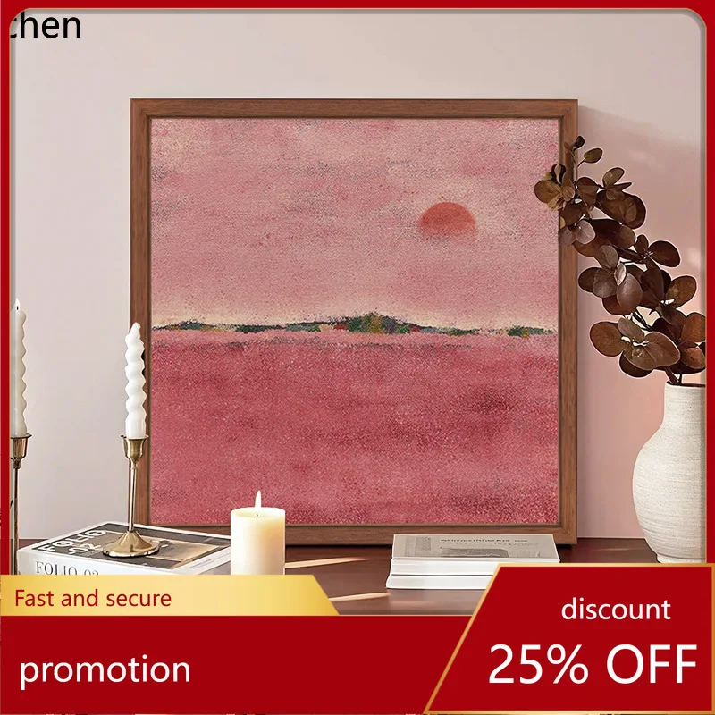 

H1 Vintage Hand-Painted Oil Painting, New Chinese Style Sofa Decorative Painting, Vintage Hanging Painting for B&Bs and Hotels