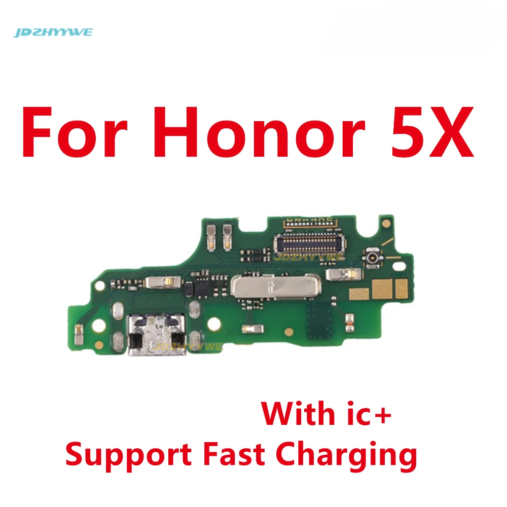 Microphone Module+USB Charging Port Board Flex Cable Connector Parts For Huawei Honor 5A 5C 5X 6A 6X 7A 7X 8X 8C Replacement